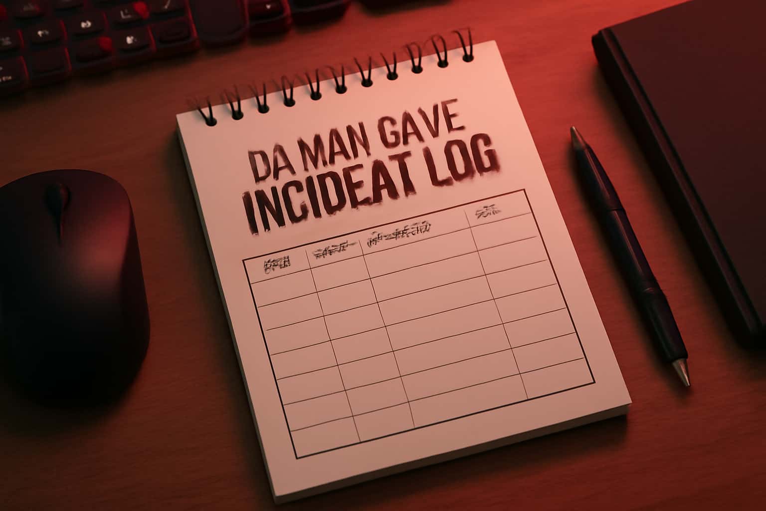 An informative scene illustrating Daman Game Incident Log with a focus on server updates.