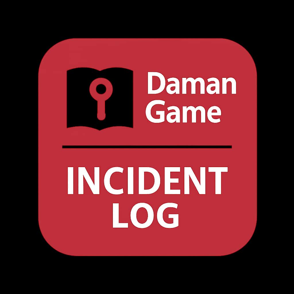 Icon representing Daman Game Incident Log for player guidance.