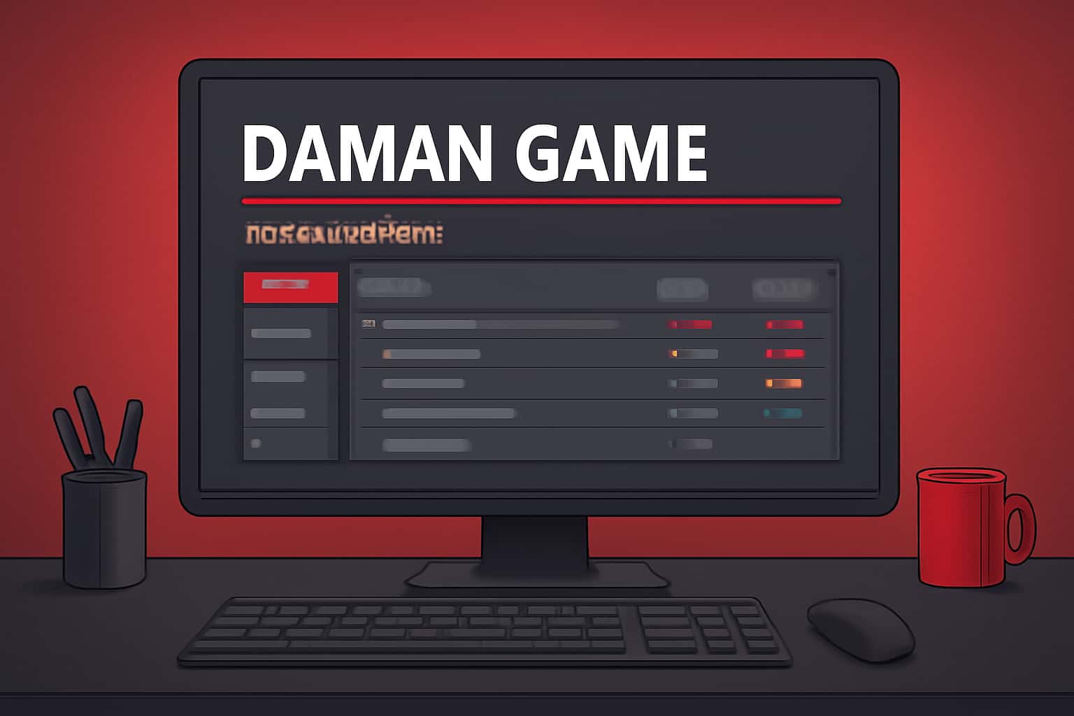 A professional depiction of the Daman Game Issue Tracker showcasing important game information.