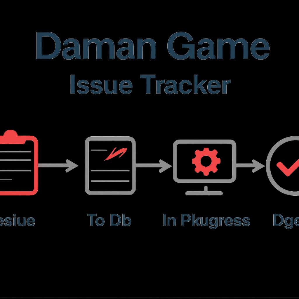 Illustration detailing the functionality of the Daman Game Issue Tracker.