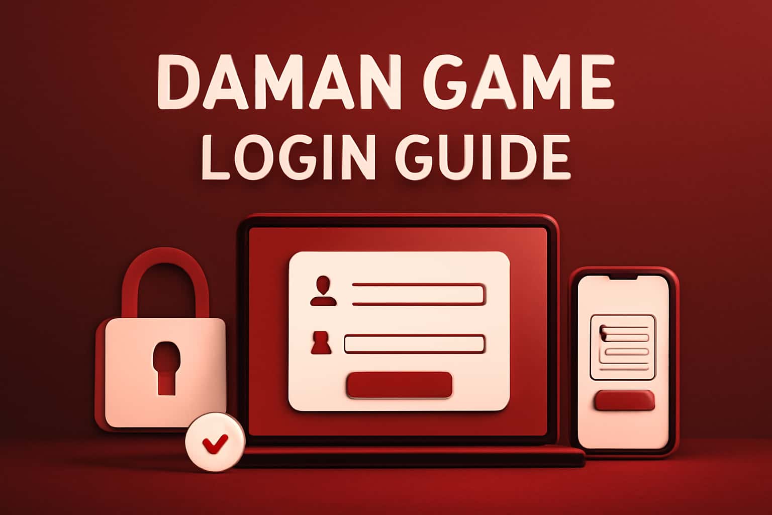 A digital representation of the Daman Game Login Guide, showcasing a futuristic design.