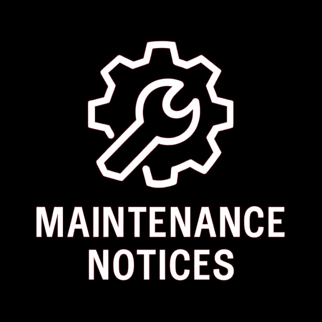 Icon symbolizing Daman Game Maintenance Notices.
