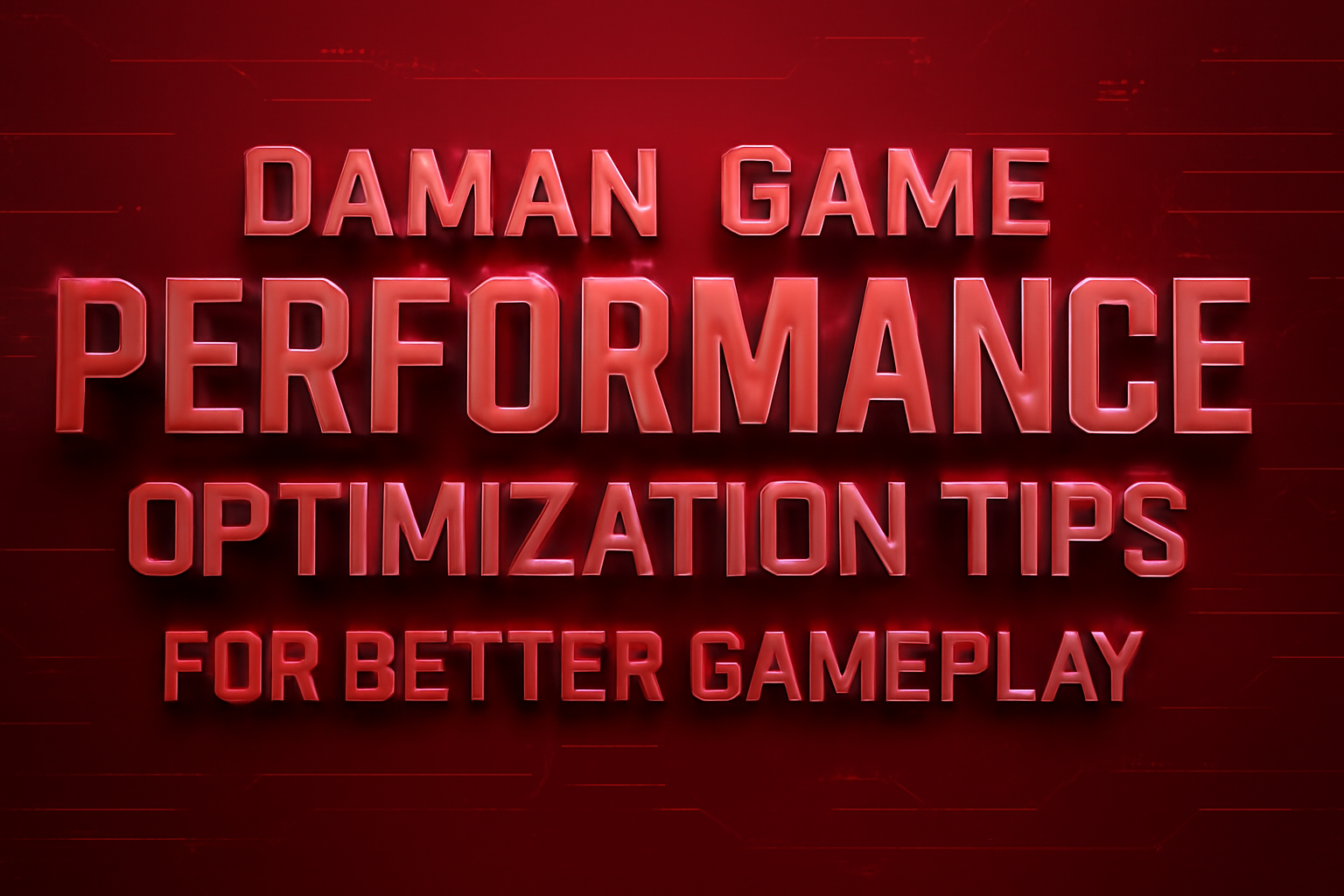 An informational scene showcasing Daman Game updates with a futuristic design.