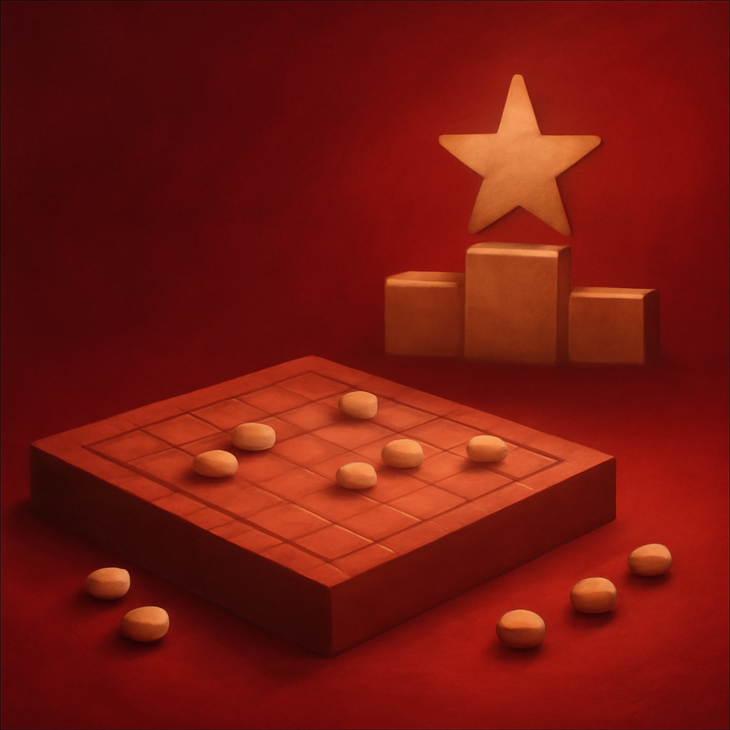 A badge design symbolizing Daman Game Status Info.