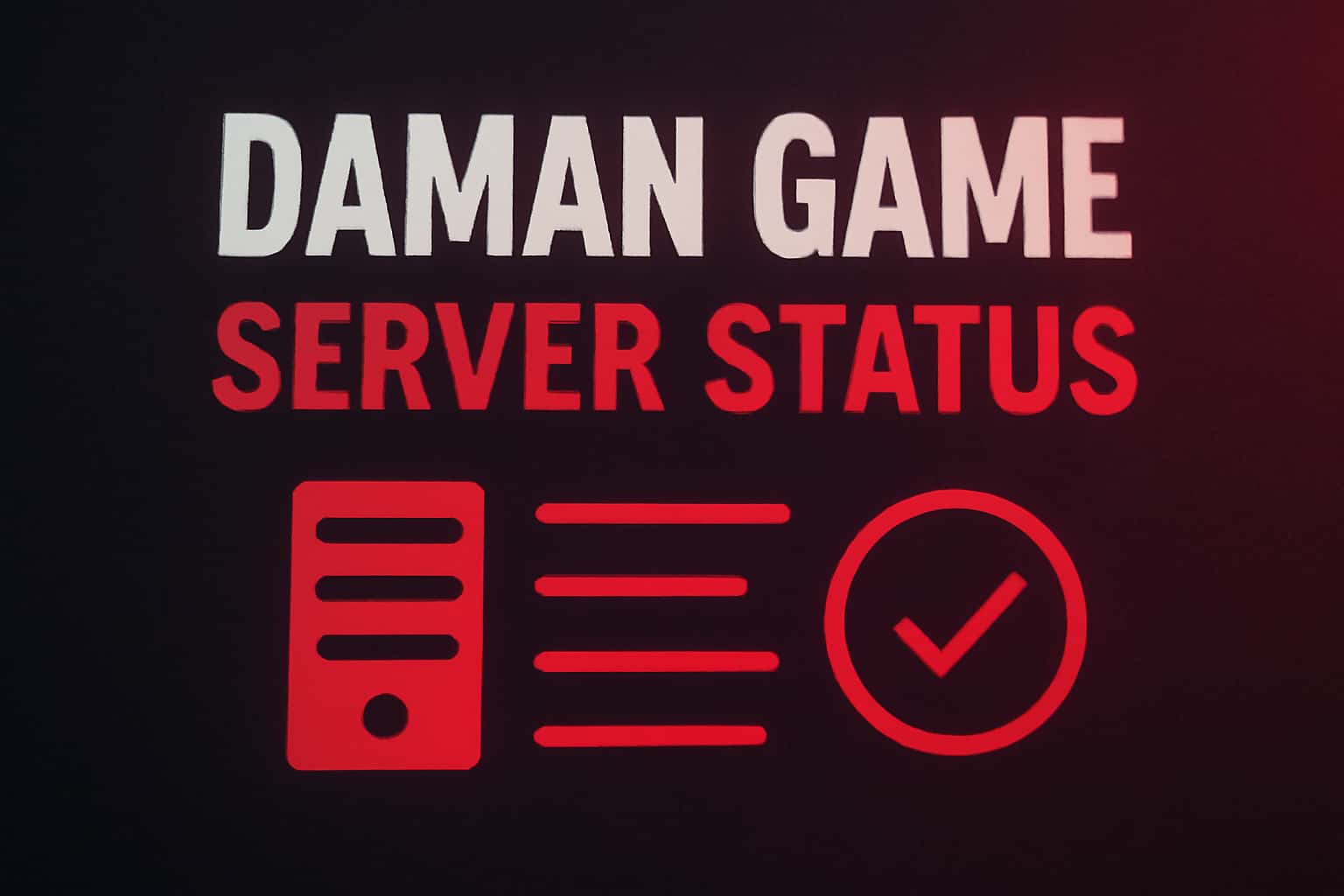 Informational display of Daman Game server status.
