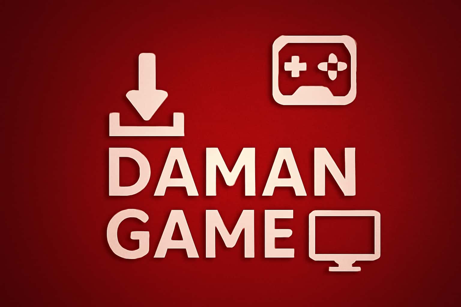 An informational scene showcasing Daman Game updates with a futuristic design.