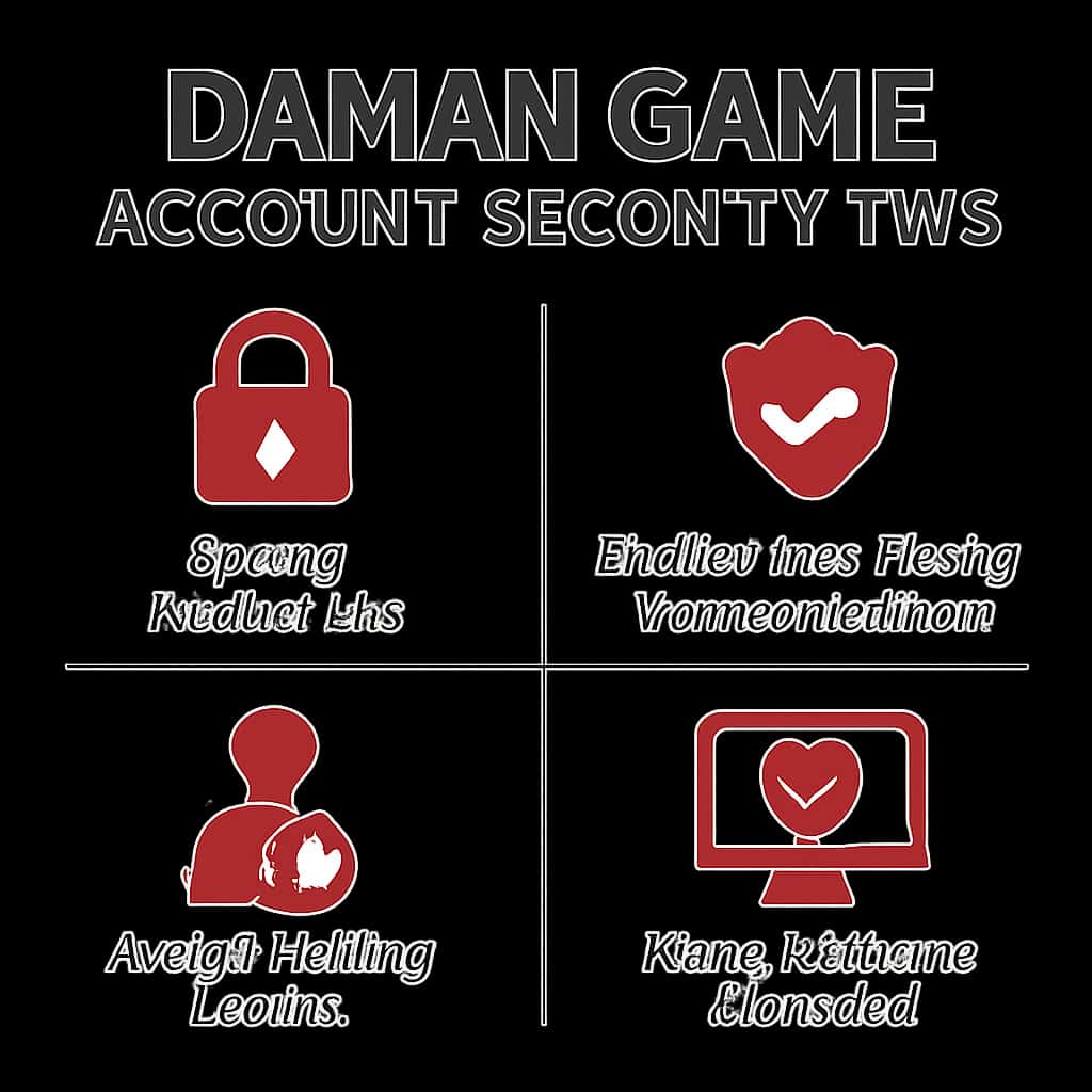 Illustration of security measures for Daman Game accounts.